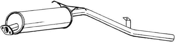 Bosal 281-077 - Zadný tlmič -