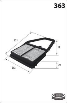 Mecafilter ELP 3984 - Vzduchový filter -