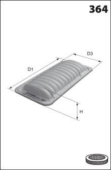Mecafilter ELP 9134 - Vzduchový filter -