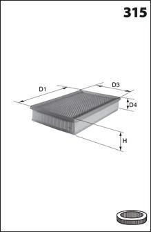 Mecafilter ELP 9179 - Vzduchový filter -