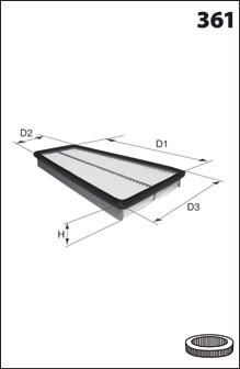 Mecafilter ELP 3907 - Vzduchový filter -