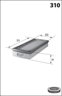 Mecafilter ELP 9168 - Vzduchový filter -