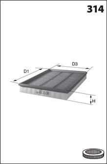Mecafilter ELP 9065 - Vzduchový filter -